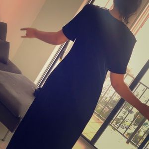 Amazing Velvet long black dress